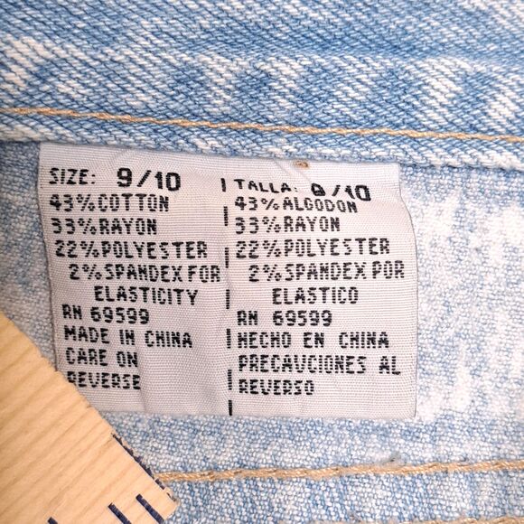 Vintage 90s Anti-Basic X Daily Jeans Size 9/10 Acid Wash Distressed High Rise - Picture 6 of 16